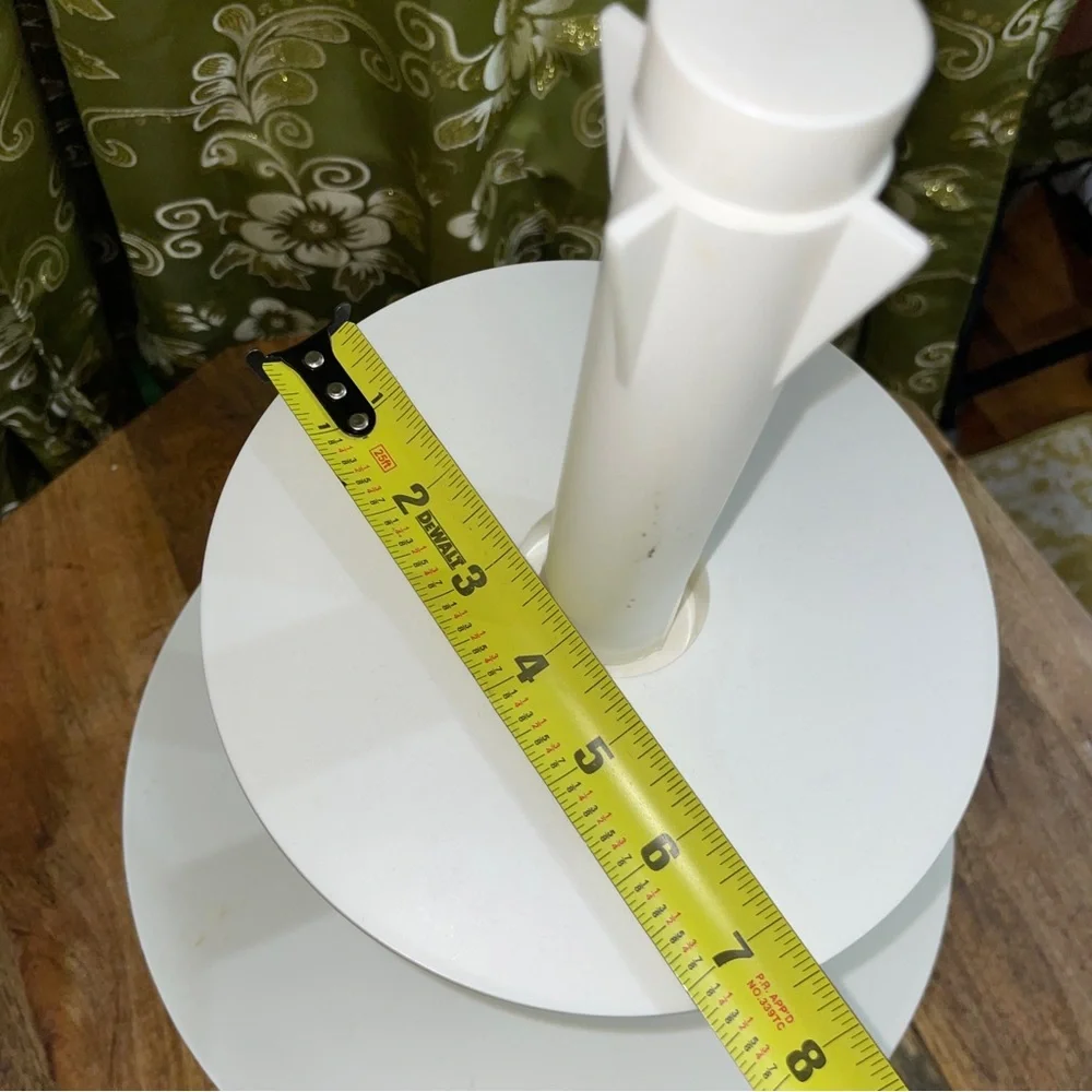 NEW White Three-Tiered Stand Cake Hard Plastic Stand